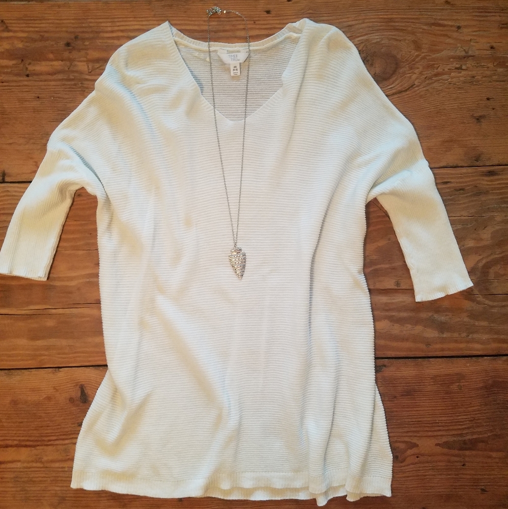 White Knit Top